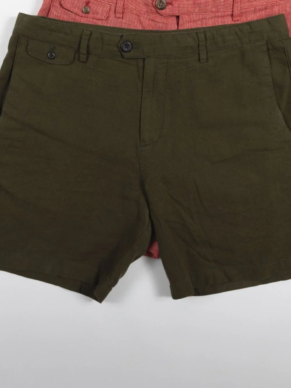 NWT LOT 4 Banana Republic Men's Size 33 Linen-Blend Slim Fit Shorts 7